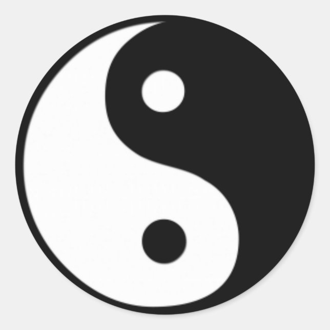 Yin & Yang Symbol Sticker (Front)