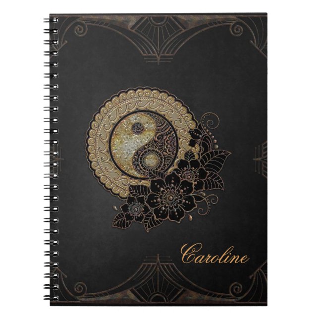 Yin yang the symbol that represents balance  notebook (Front)