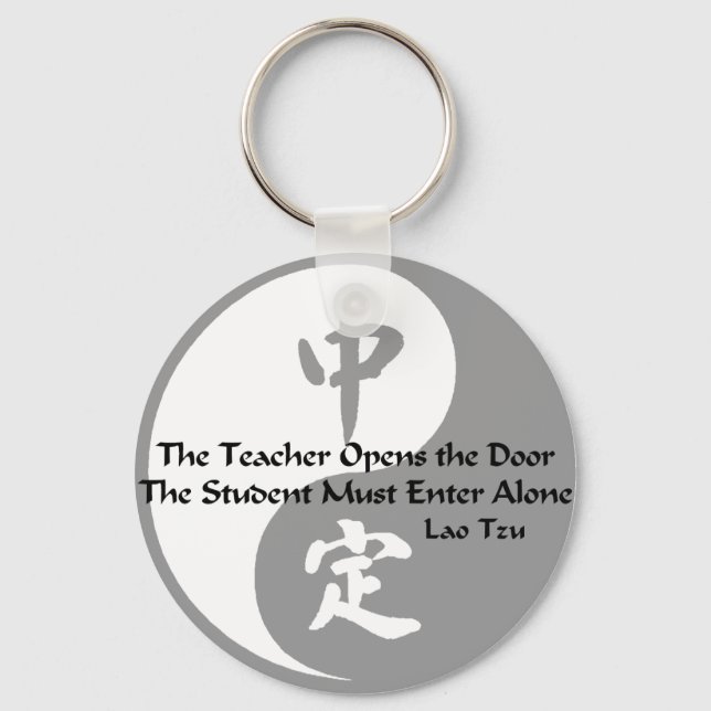 Yin Yang -  The Teacher Keychain (Front)