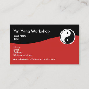 Yin Yang Theme Business Cards