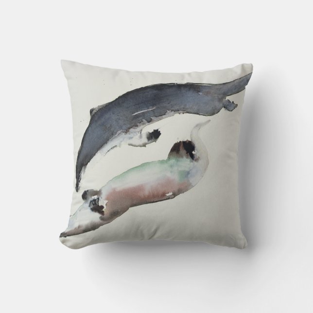 Yin Yang Throw Pillow (Front)