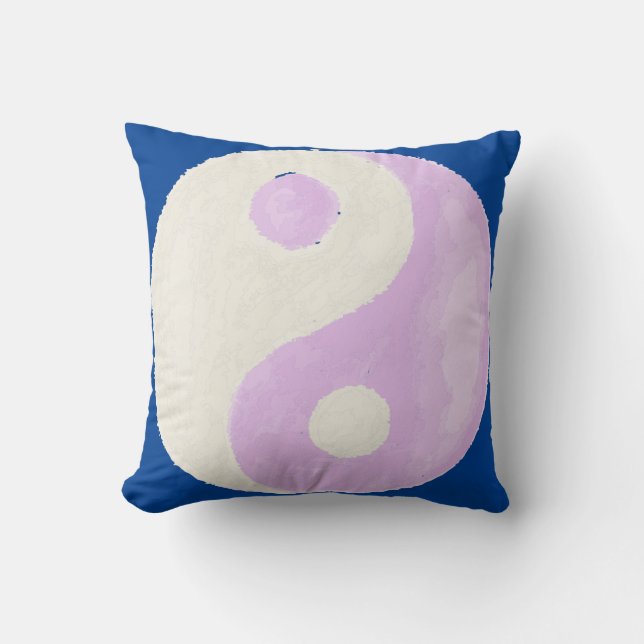 Yin Yang Throw Pillow (Front)