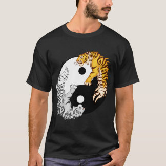 Yin & Yang Tigers Men's Basic Dark T-Shirt