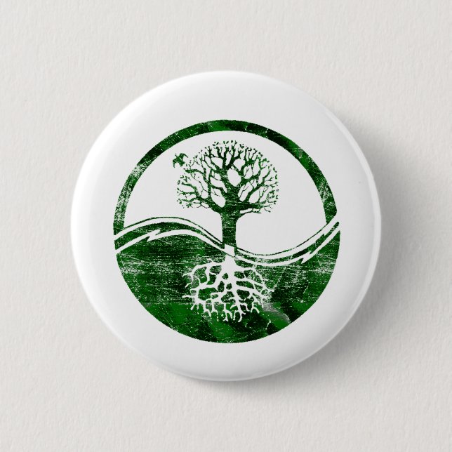 Yin Yang Tree 2 Inch Round Button (Front)