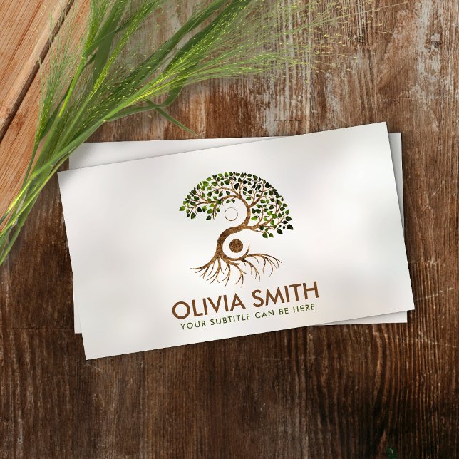 Yin Yang Tree  Business Card (Creator Uploaded)