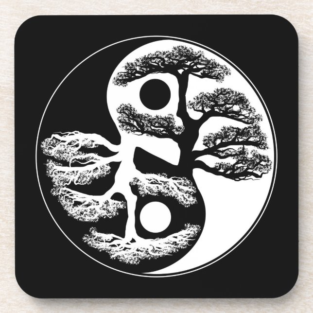 Yin Yang Tree Coaster (Front)