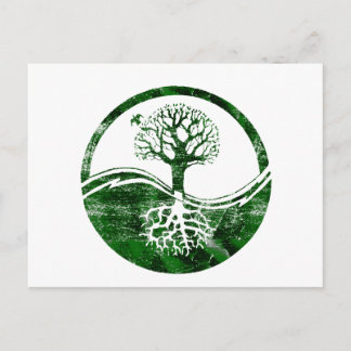 Yin Yang Tree Postcard