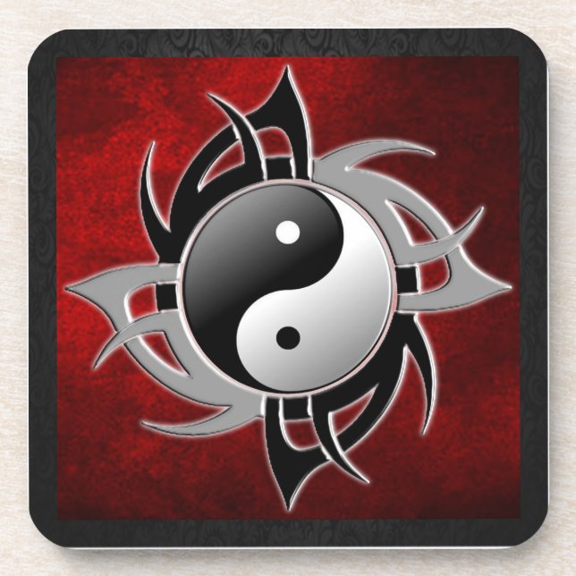 YIN YANG TRIBAL 3D COASTER (Front)