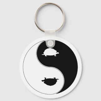 Yin Yang Turtle Keychain