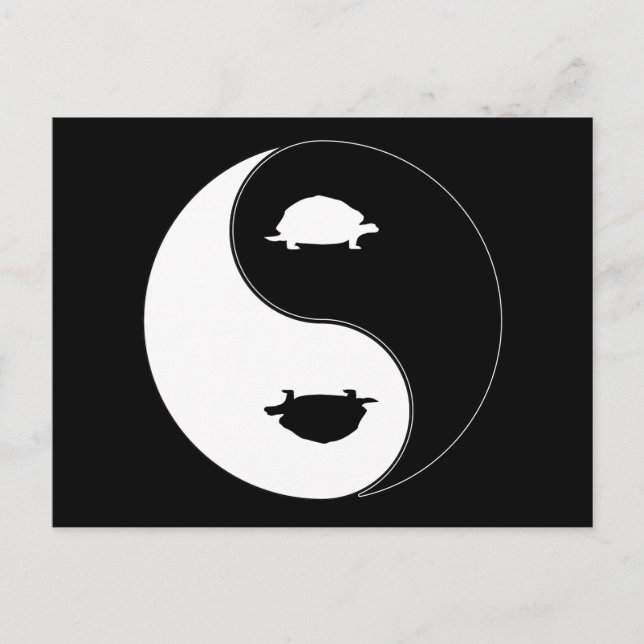 Yin Yang Turtle Postcard (Front)