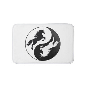 Yin Yang Unicorn Bath Mat