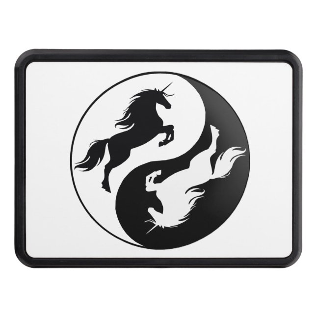 Yin Yang Unicorn Trailer Hitch Cover (Front)