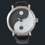 Yin Yang Watch<br><div class="desc">Peaceful Dreams has inspirational gifts that you can find on t shirts, iPhone, iPad, iPod touch cases, sleeves and skins. You can also find our gifts on mouse pads, coffee cups, posters, canvas prints, coasters, tiles, pillows, flip flops, magnets and more. We also have girly, trendy, hipster chic, nautical, chevron,...</div>