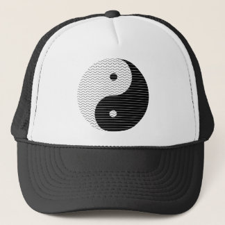 Yin Yang Waves Trucker Hat