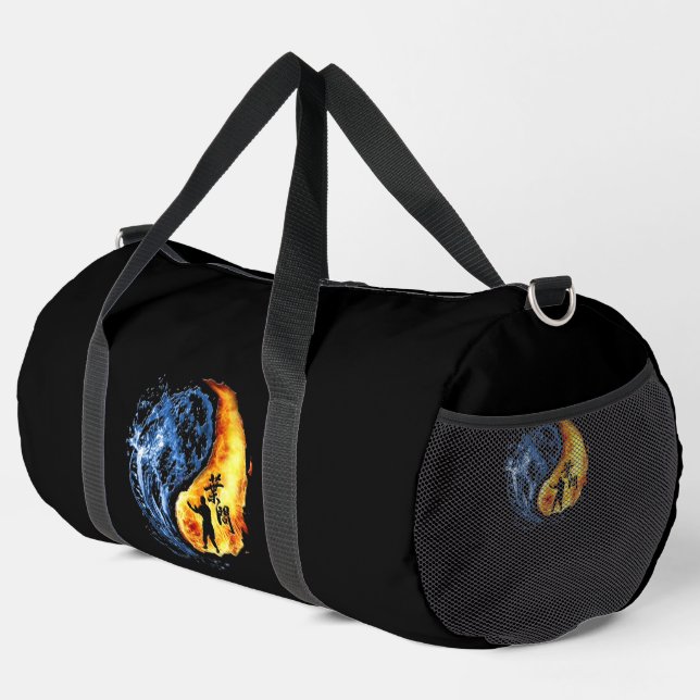 Yin Yang Wing Chun Kung Fu "Customizable" Duffle Bag (Right Corner)