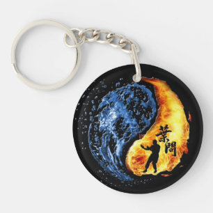 Yin Yang - Wing Chun "Kung Fu" Ip Man Linage Keychain