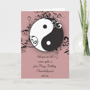 Yin-Yang with scrolling Card