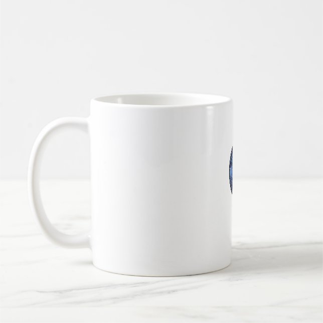 Yin Yang with Tree of Life Earth in Space Pullover Coffee Mug (Left)