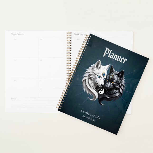 Yin Yang Wolves.  Planner (Display)