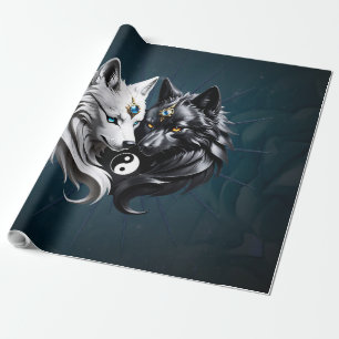 Yin Yang Wolves. Wrapping Paper