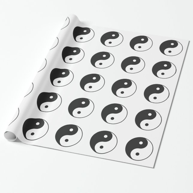 Yin Yang Wrapping Paper (Unrolled)