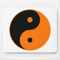 Yin Yang Ying Taoism Sign Chinese Taijitu Orange