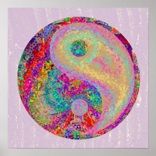 YIN YANG YinYang Chinese Life Balance Symbol Poster (Front)