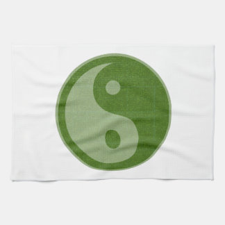 YIN YANG YINYANG GREEN KITCHEN TOWEL