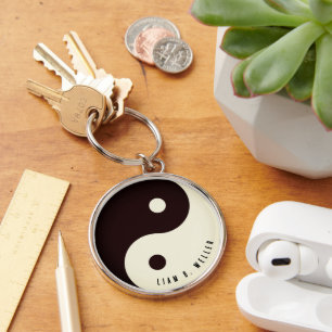 Yin Yang Yoga Keychain