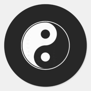 Yin Yang Yoga Namaste Omm Buddhist Zhen Spiritual  Classic Round Sticker