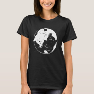 Yin Yang Yoga Zen Cats T-Shirt - Yoga Cat