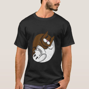 Ying and Yang Dogs and Cats China Fan Pet Owners T-Shirt