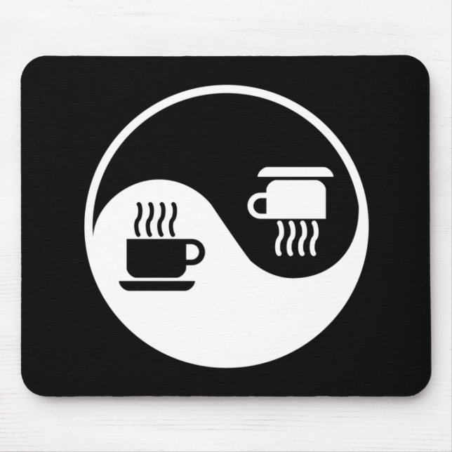 Ying and Yang of Coffee Mouse Pad (Front)