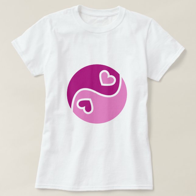 Ying And Yang Of Love T-Shirt (Design Front)