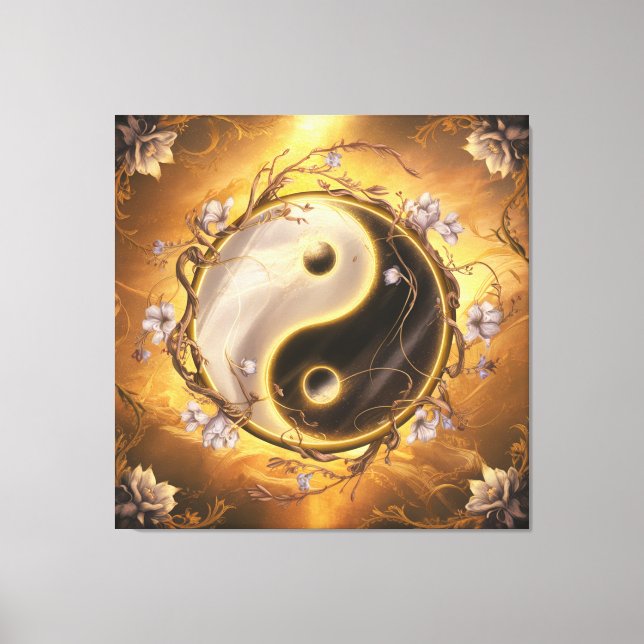 Ying and Yang Sacred Symbol  Canvas Print (Front)