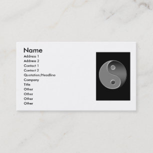 Ying Yang Business Card