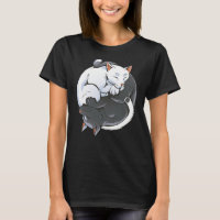 Ying yang cat lovers zen cats meditation