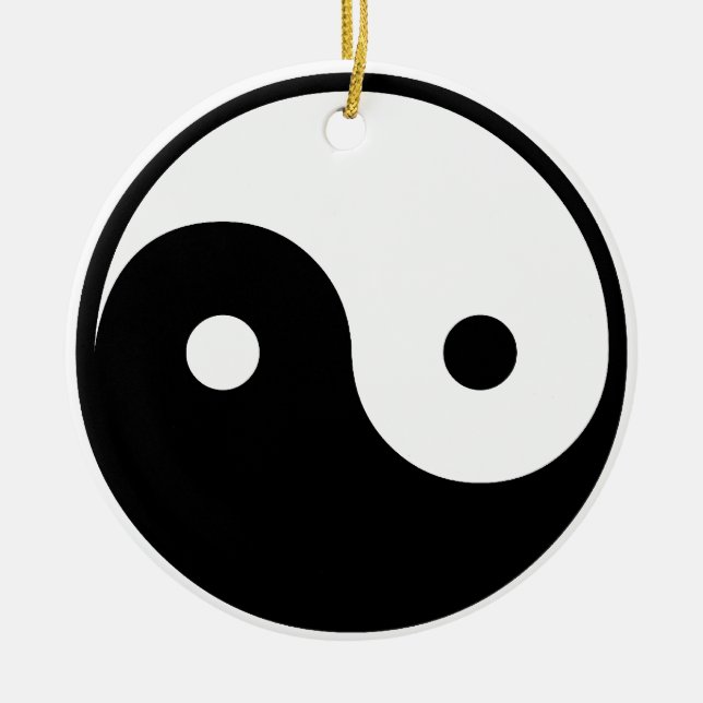 ying yang ceramic ornament (Front)