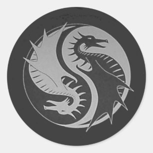 Ying Yang Classic Round Sticker