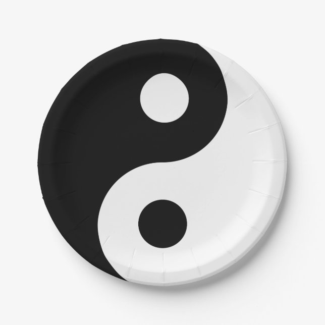 Ying Yang Club Paper Plate (Front)