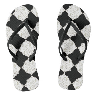 Ying Yang Dragobird Flip Flops