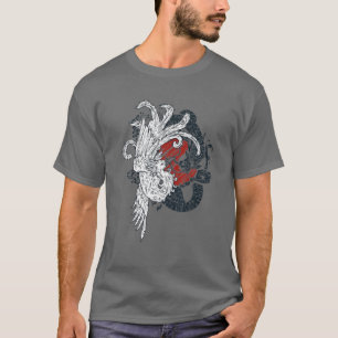 Ying Yang Dragon T Chinese Lizard Vs Phoenix Risin T-Shirt