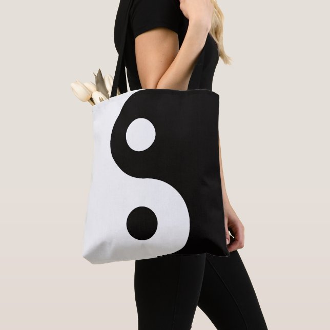 Ying Yang  dualities Tote (Close Up)