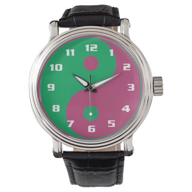 Ying Yang in Vibrant Colours Watch (Front)