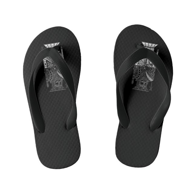 Ying Yang King Kid's Flip Flops (Footbed)