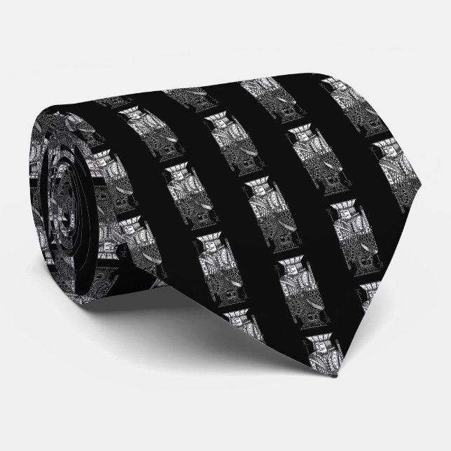Ying Yang King Tie (Rolled)