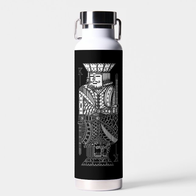 Ying Yang King Water Bottle (Front)