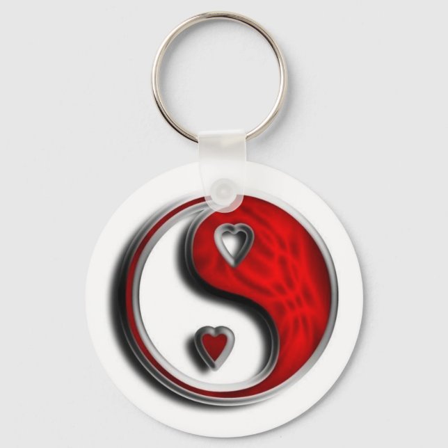 Ying Yang Love Keychain (Front)