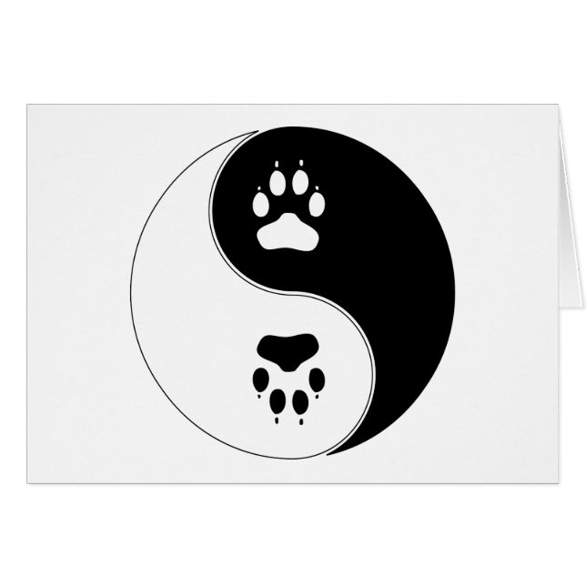 Ying Yang Paw Print (Front Horizontal)