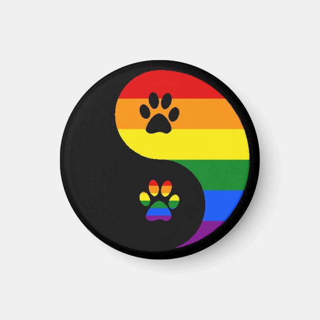Ying Yang Pride Magnet (Front)